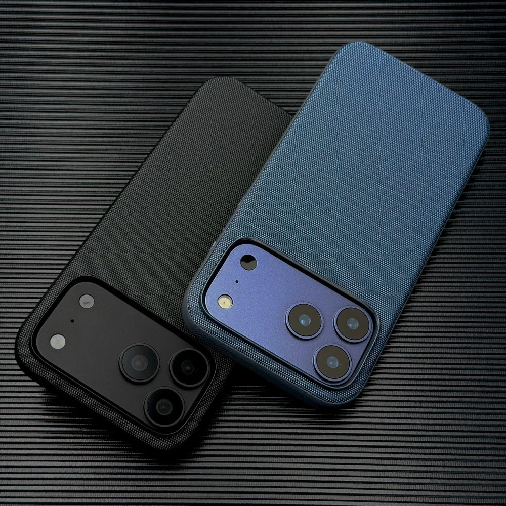 Luxury Tech Fabric Cover Case For iPhone 18 17 16 15 14 13 12 Pro Max 18Pro 17Pro iPhone17 iPhone18 For Magsafe Mag Safe Charge