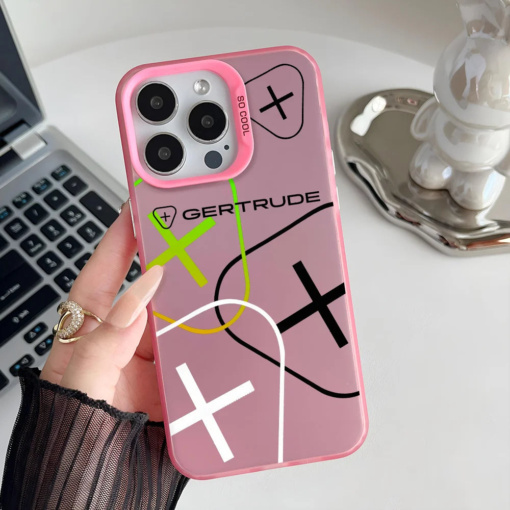 Lovely Fashion G-Gertrudes Phone Case For iPhone 16e 16 15 14 13 12 11 mini Pro Max X XR XSMAX 8 7 Plus Anti Fall Matte Cover