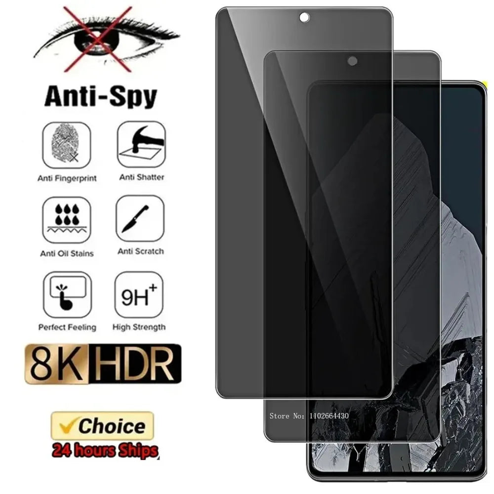 Anti Spy Tempered Glass For Google Pixel 6 7 8 Pro 5 7a 4 XL 5a 4a 4G Privacy Screen protector Google Pixel 6a 4 5a 5G Glass
