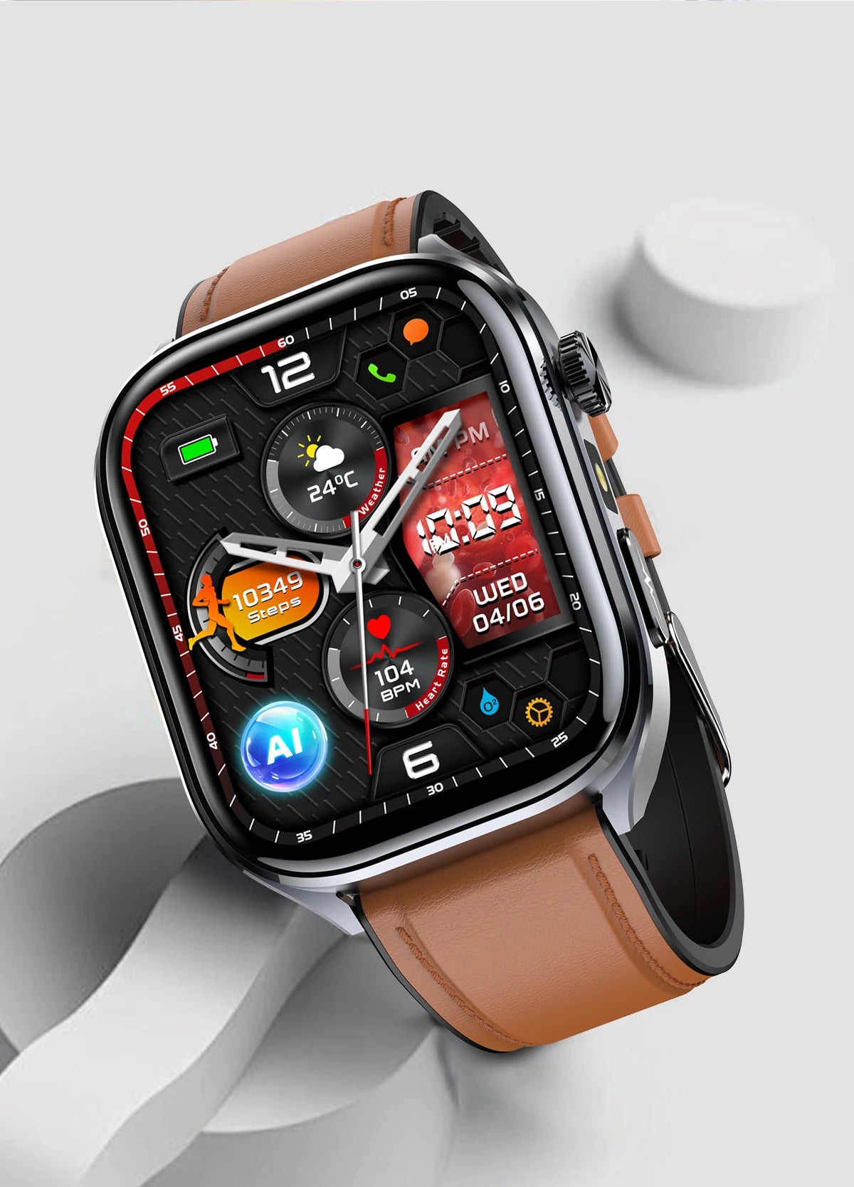 2026 New Accurate ECG Smart Watch Heart Health Analysis Blood analysis Blood Lipid Blood Pressure BT call Smart Watches For Men
