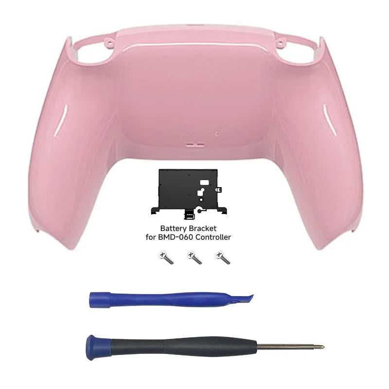 Redesigned PS5 Controller Two-color Non-slip Bottom Case Replacement for BDM-010, 020, 030, 040, 050 060 Model