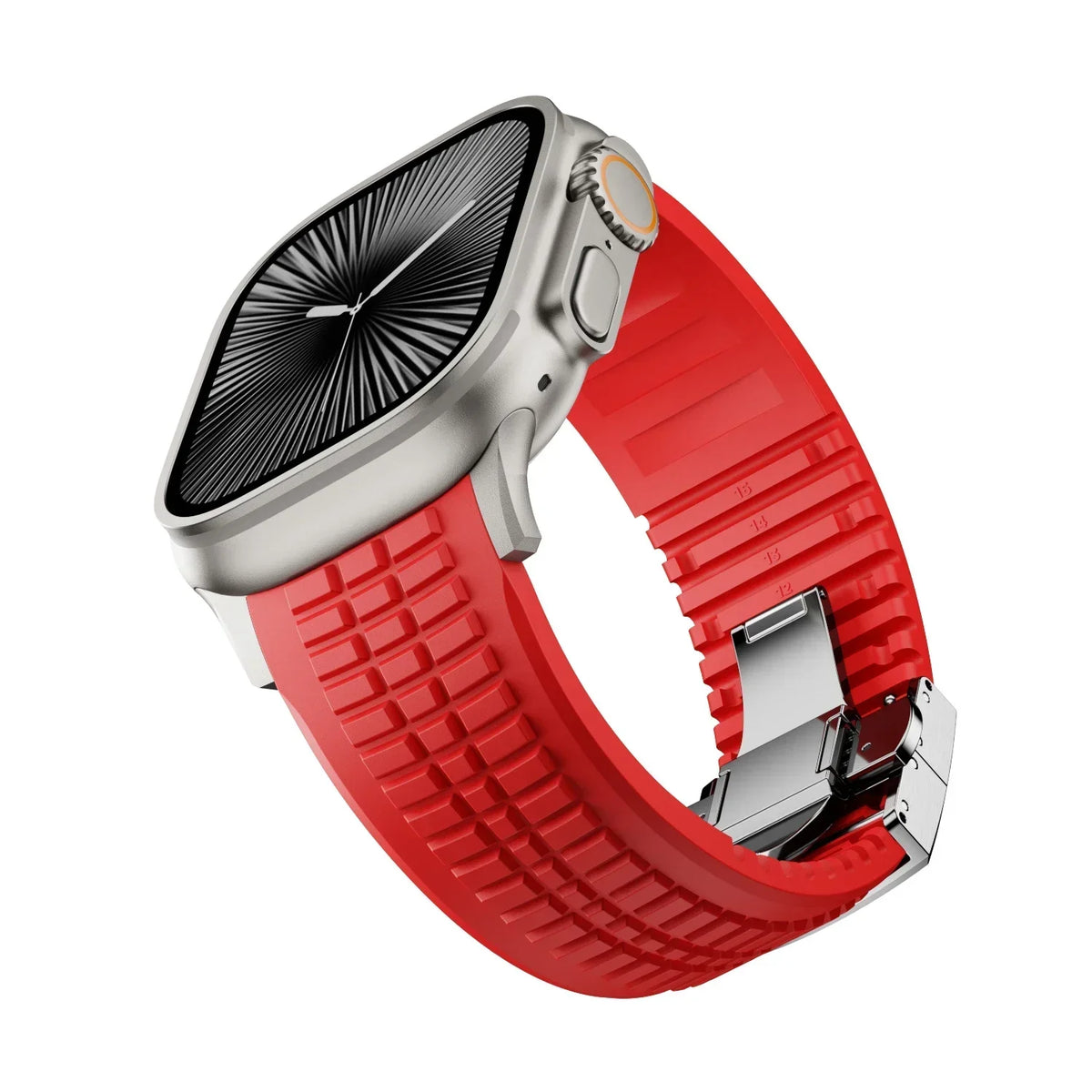 NEW Rubber Band for Apple Watch Ultra 3/2 49mm 42 44 46 45mm Business Sports Strap for Iwatch  Series 10 9 8 7 Se 6 5 4 Bracelet