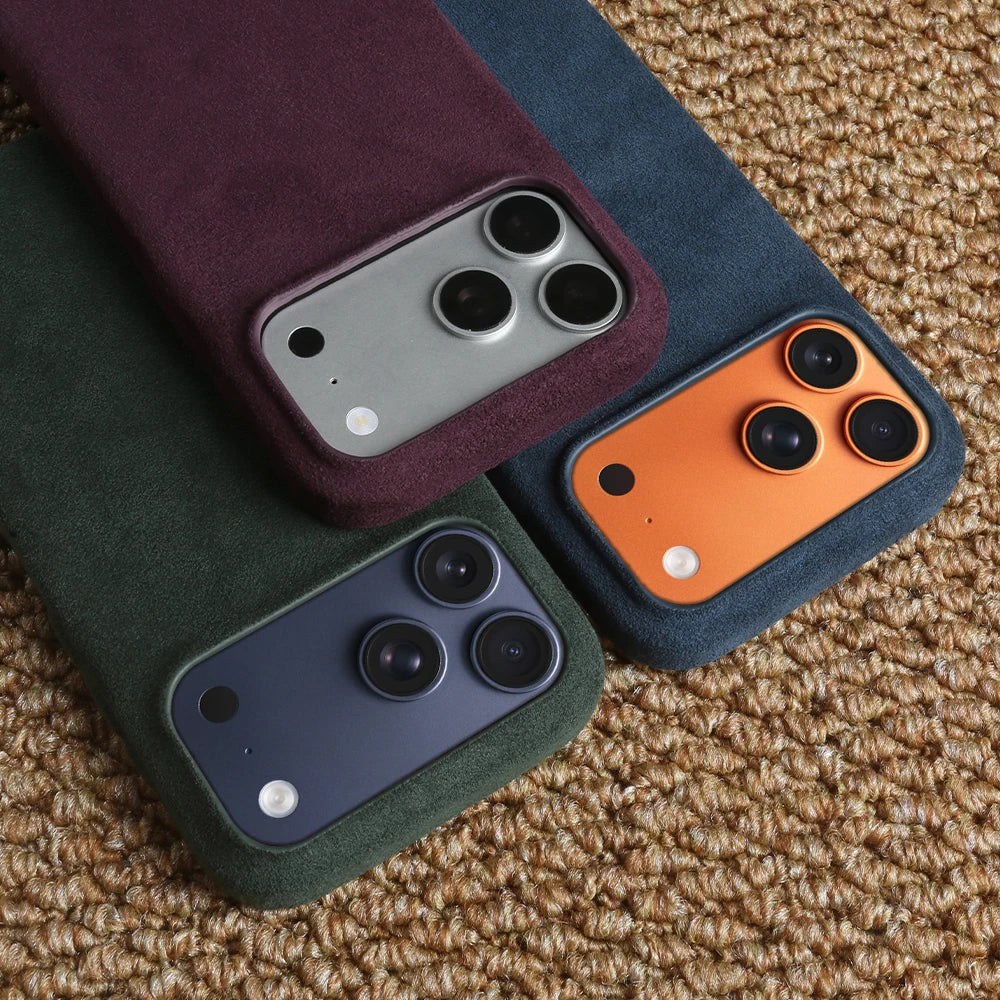 For Magsafe ALCANTARA Magnetic Case for iPhone 17 Pro Max Air 17e 16e 16 15 14 Plus 13 12 Mini 11 Pro Max Phone Case Back Cover