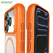 Metal Buttons Siliconen Bumper for Magsafe Transparent Case for iPhone IPhone 17 Air 16 15 14 Plus 13 12 Pro Max Magnetic Cover