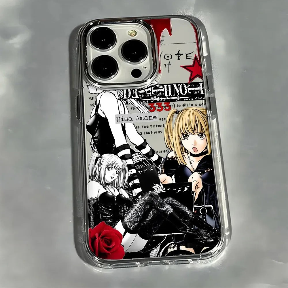 Anime Misa DEATHS NOTES Phone Case For iPhone 17 16e 16 15 14 13 12 11 mini Pro Max X XR XSMAX 8 Air Plus Transparent Soft Cover