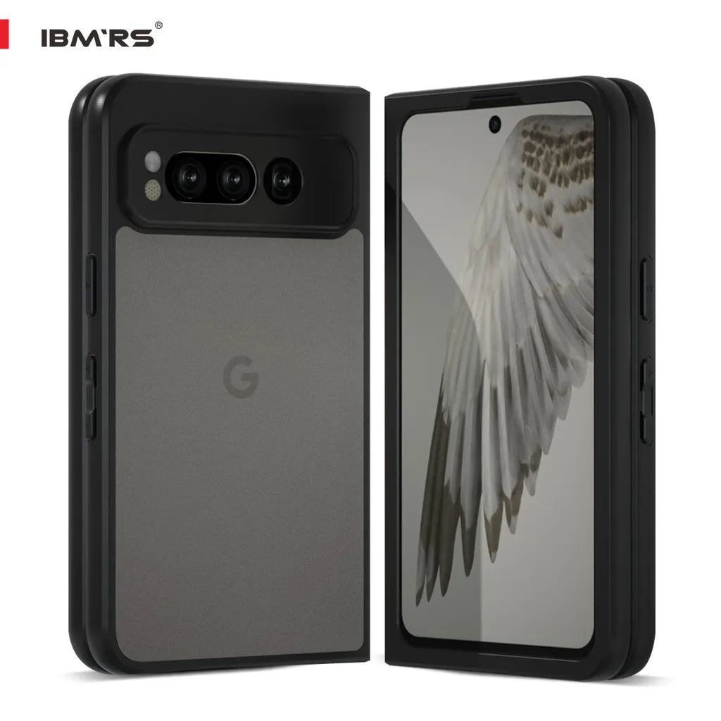 IBMRS for Google Pixel fold Case,Frosted transparent Shockproof Protection Case
