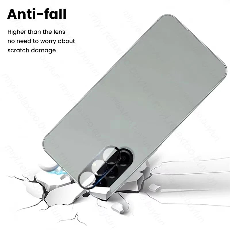 A 56 36 16 Case 3-1Pcs 3D Tempered Glass Curved Camera Lens Protector For Samsung Galaxy A56 A36 A26 5G A16 A06 A17 A37 A57 5/4G