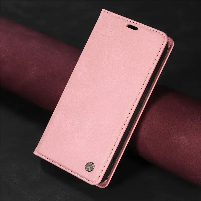 YIKATU Wallet Leather Phone Case For Samsung Galaxy S25 S20 S21 FE S22 S23 S24 Ultra S10E S8 S9 Plus Holder Flip Stand Cover Bag