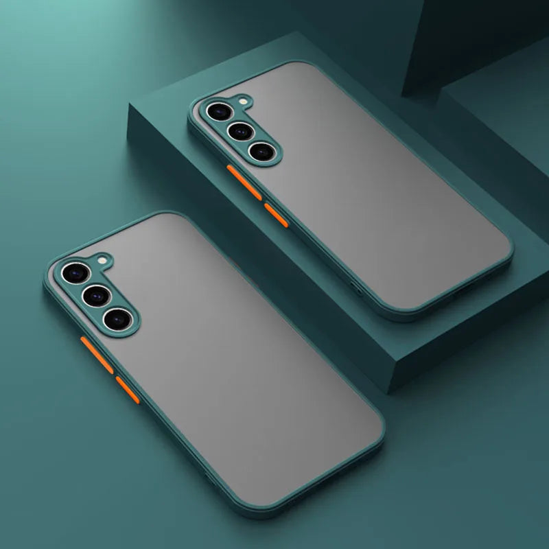 For Samsung Galaxy S26 S25 S24 S23 S22 S21 S20 S10 Fe Plus Ultra S10E Note10 Note20 Plus Ultra Cover Matte Bumper New Armor Case