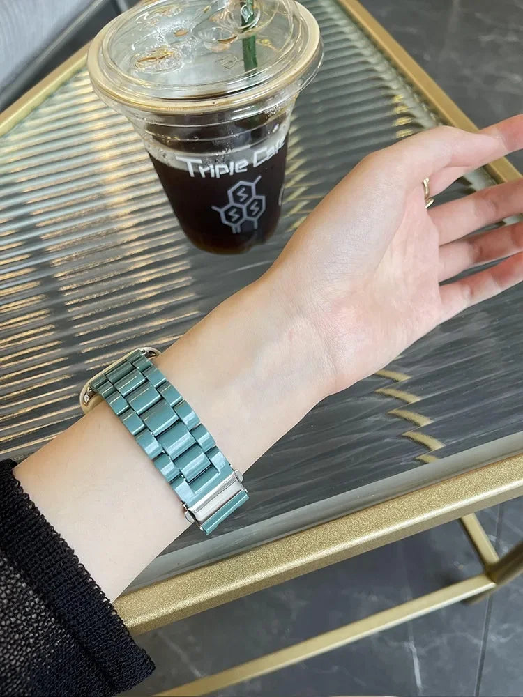 Watch strap+Case+glass For apple watch band 44mm 40mm 38/42mm Candy bracelet iwatch ultra2 49mm serie 9 8 7 6 5 4 3 Se 41mm/45mm