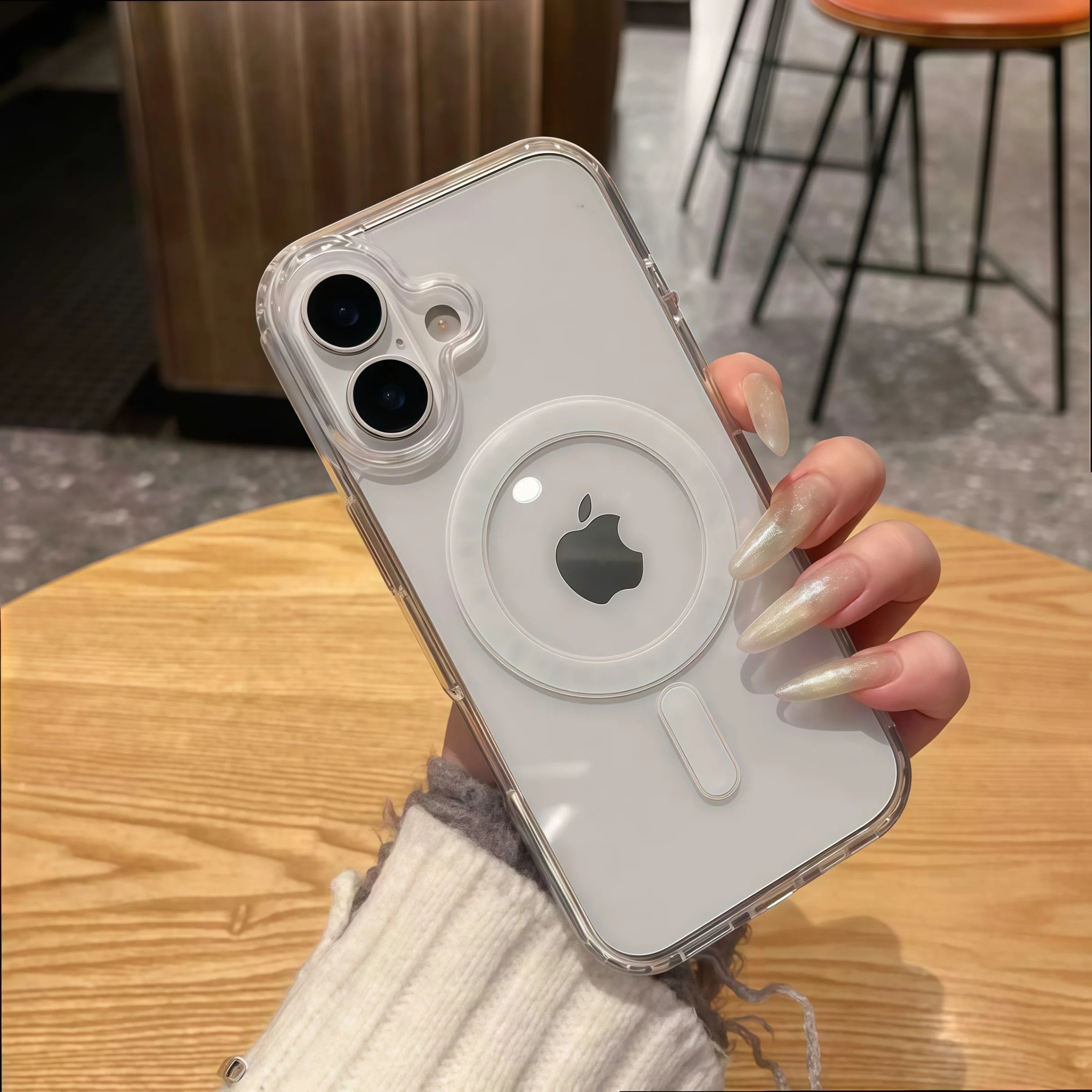 Magnetic for iPhone 17 16 15 14 13 12 Pro Max Case Clear For Magsafe Non-Yellowing With Packaging Shockproof Bumper Phone Cases