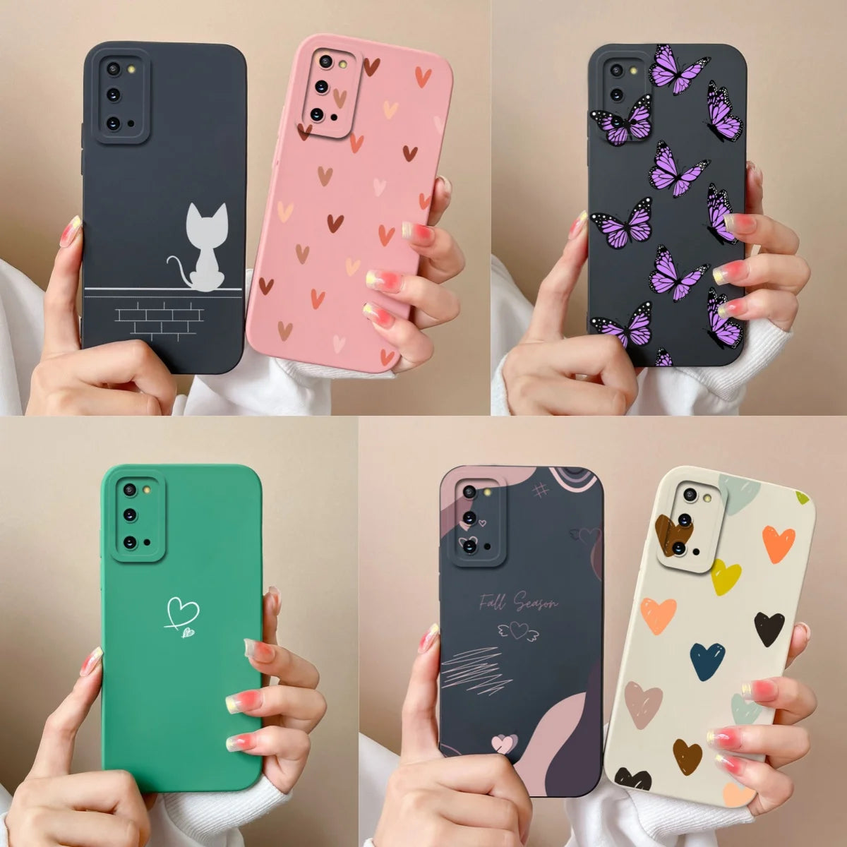 For Samsung S20 FE Plus Ultra Phone Case Funny Camera Protection New Liquid Silicone Cover For Galaxy S20FE S 20 S20Plus Funda