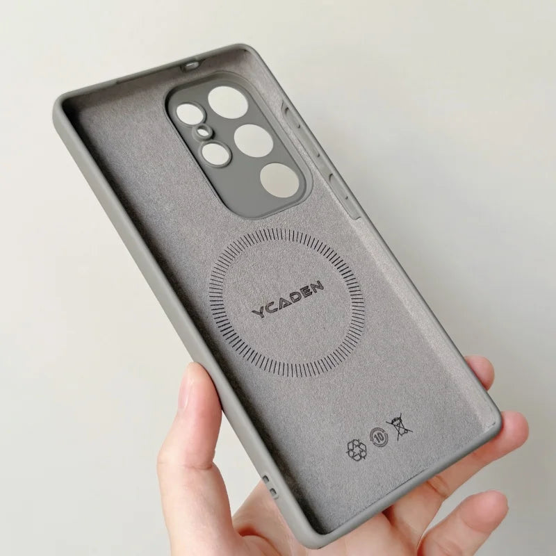 Original Magnetic Liquid Silicone Case For Samsung Galaxy S26 S25 S24 S23 S22 Ultra Plus For Magsafe Wireless Charge Soft Cover