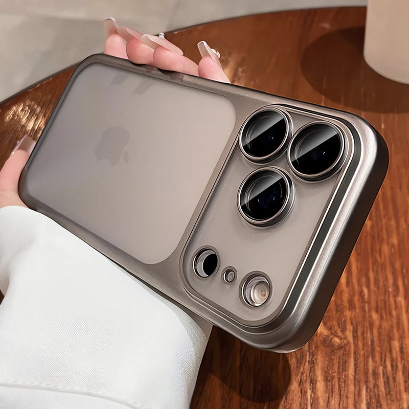 Luxury Soft Matte Phone Case For iPhone 17 16 15 14 13 12 11 Pro Max Air Plus Electroplated Silicone Bumper Back Cases Cover