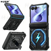 Case For Samsung Galaxy Z Flip 8 Z Flip 7 Magnetic Stand Hinge Protection Military-Grade Protection Rugged Shockproof Phone Case