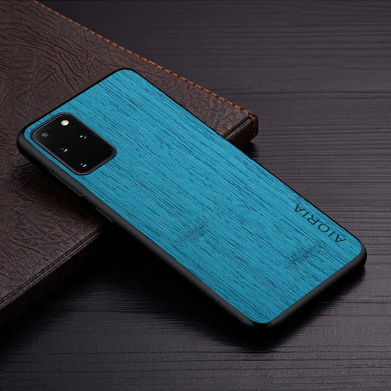 Case for Samsung Galaxy S20 Ultra Plus FE 5G funda bamboo wood pattern Leather cover Luxury coque for galaxy s20 ultra case capa