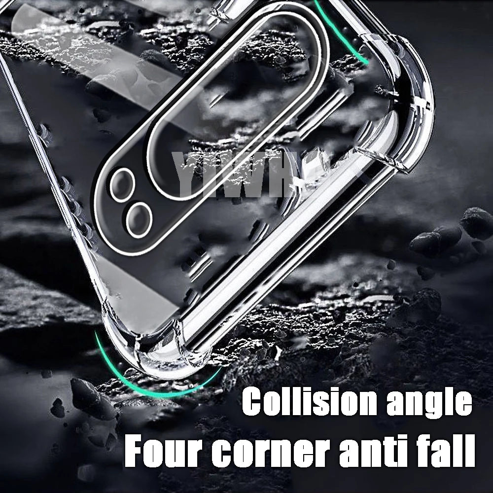 Airbag Transparent Phone Case for Google Pixel 9a 8a 7a 6a 9 8 7 6 Pro XL 5a Protective Len Shockproof Back TPU Clera Soft Cover