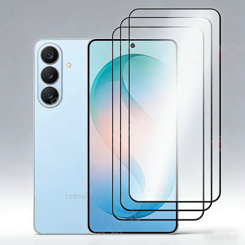 3Pcs Screen Glass For Samsung Galaxy S26 S26Plus S26Ultra Tempered Glass Film 9H Shockproof Front Protector