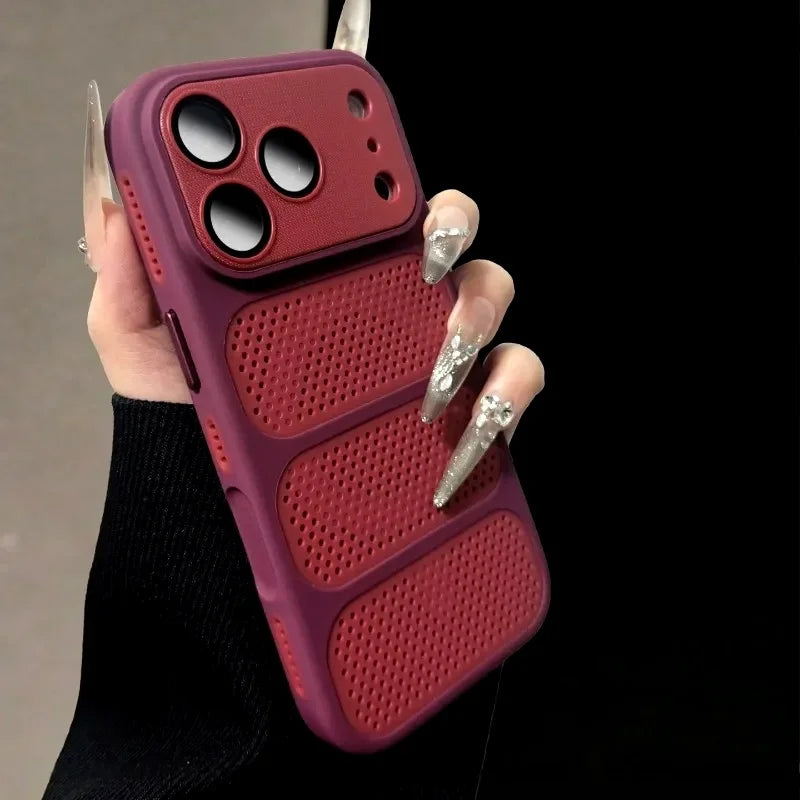 Heat Dissipation Magnetic Phone Case For iPhone 17 Pro Max Air 13 12 14 15 16 Plus For Magsafe Original Camera Protection Cover