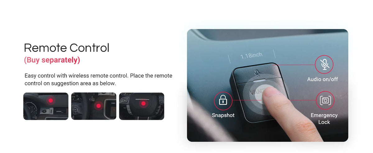 Vantrue E1 Pro 4K Mini DashCam Front STARVIS 2 Plate Pix™ HDR Night Vision Dash Camera for Car 5G WiFi&GPS Support 1TB Max
