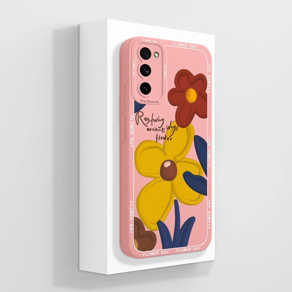 For Samsung S20 FE Ultra Phone Case Cute Back Cover For Galaxy S 20 S20FE S20Ultra Soft Liquid Silicone Full Protection Fundas