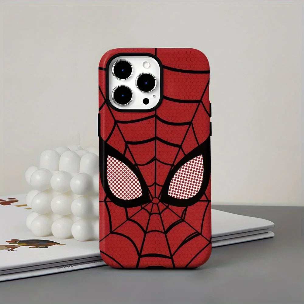 Cool Marvels Spiders Mans Phone Case for iPhone 16 15 14 13 12 11 X XS XR XSMAX 7 8 Pro Max Plus Luxury Double-layer Back Cover
