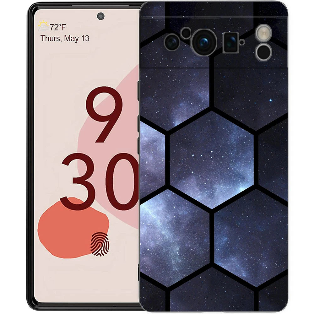 Starry Sky Universe Planet Phone Case For Google Pixel 10A 10 9 8 7 6 Pro XL 9A 8A 6A 7A 5G Soft Shockproof TPU Black Cover