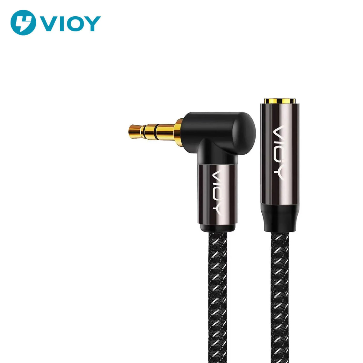 3.5mm Headphone Extension Cable Right Angle 3.5mm Male To Female Audio Stereo Cable for IPhones Tablets Beats PS4 Headset Etc