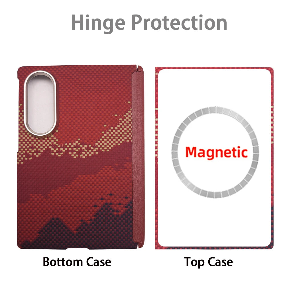 For Samsung Galaxy Z Fold 8 case Kevlar aramid fiber carbon fiber ultra-thin lightweight magnetic business protective cover