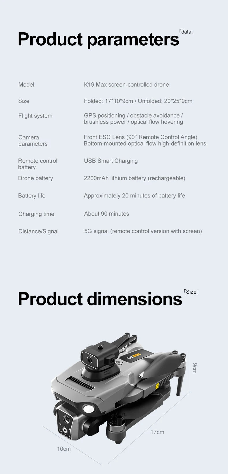 2025 K19 MAX GPS Drone Fishing Air Drop Automatic Turnaround 5G Screen Obstacle Avoidance Drone Professional Camera FPV Dron