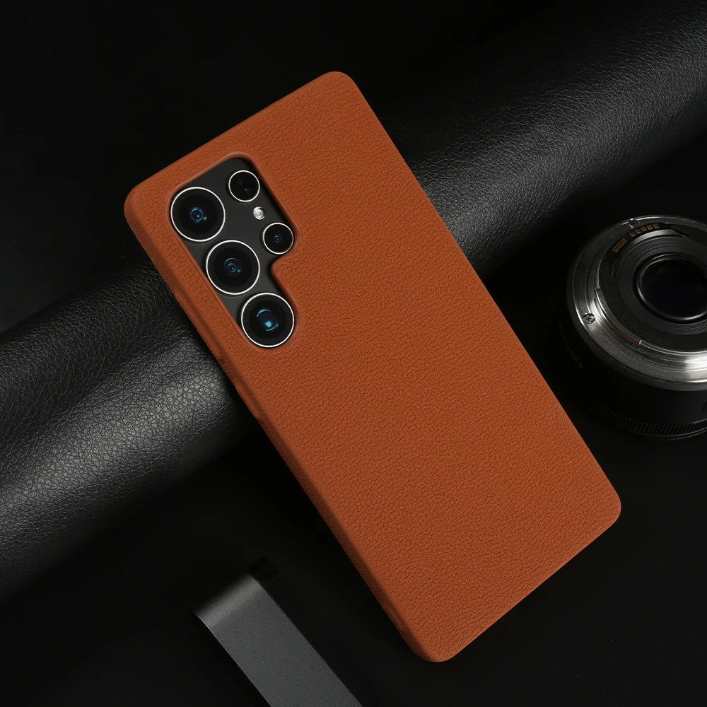 Premium Leather Case For Samsung Galaxy S26 Ultra S25 FE S24 S23 S22 S21 S20 Ultra Note 20 9 10 Plus Phone Case Back Cover Coque