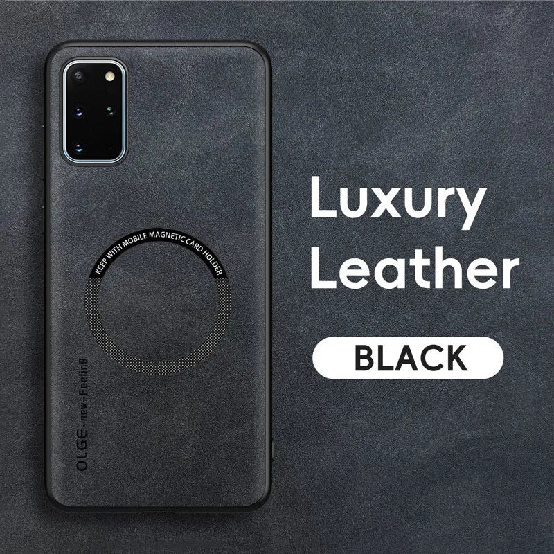 Magnetic Retro Leather Case For Samsung Galaxy S20 Plus Ultra S20Plus S20Ultra Wireless Charging Phone Case Cover