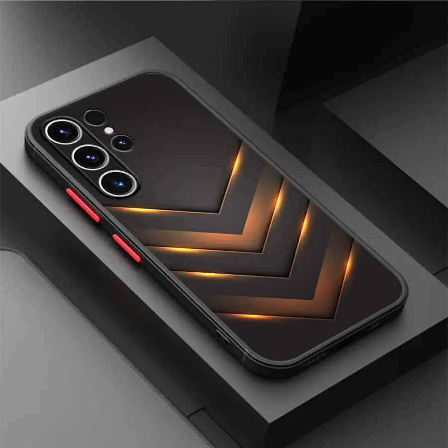 Fashion Honeycomb Matte Case For Samsung Galaxy S24 S22 S23 S20 S21 FE S10 Plus Capa Note 20 Ultra 10 Lite Phone Fundas