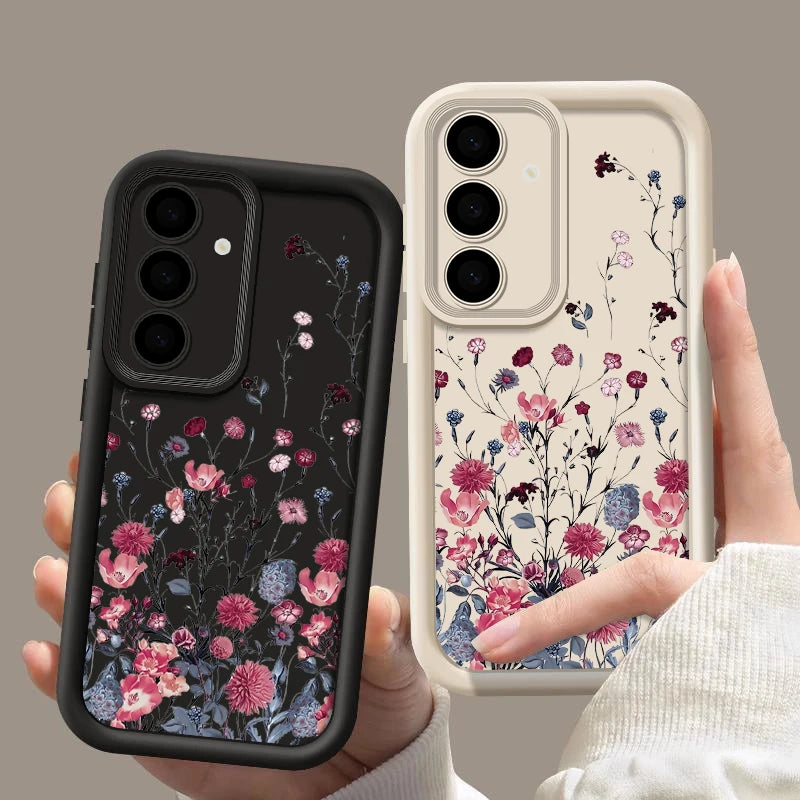 Flower Case For Samsung Galaxy S24 S23 S22 Ultra S21 S20 FE A36 A53 A16 A34 A15 A35 A54 A55 5G A56 S25 S26 A17 A27 A37 A57 Cover