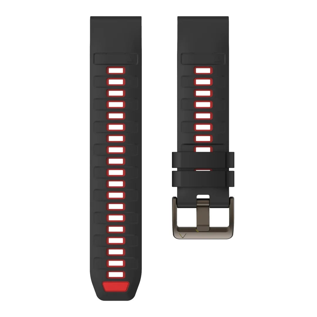 QuickFit 22mm 26mm Silicone Strap For Garmin Fenix 8 7 7X 7Pro 6X 6 5 5X/Epix 2 47mm 51mm Sport Breathable Bracelet Watch Band
