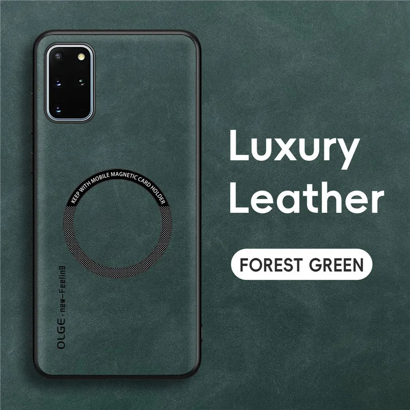 Magnetic Retro Leather Case For Samsung Galaxy S20 Plus Ultra S20Plus S20Ultra Wireless Charging Phone Case Cover