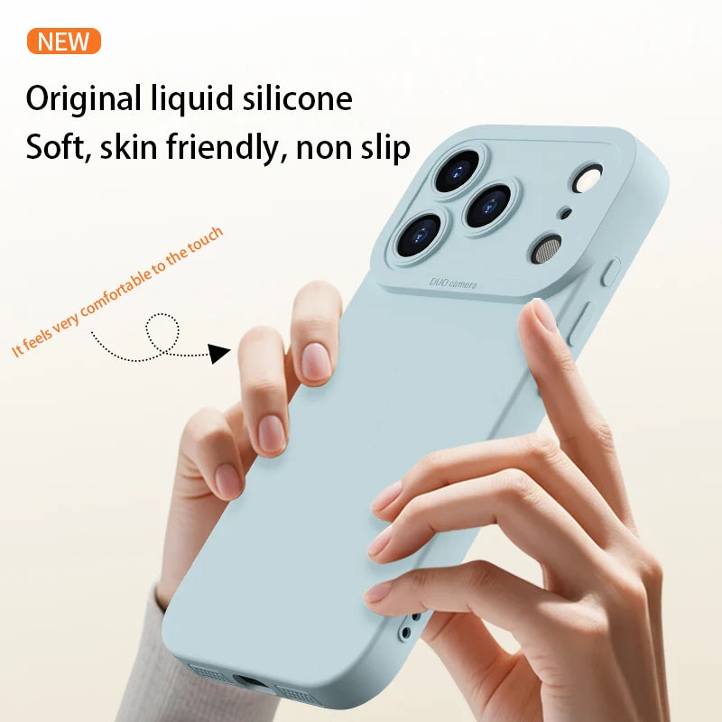 Angel Eyes Back Cover for iPhone 17 Pro Max Air 17Pro 17Air 5G High Quality Liquid Silicone Soft Protective Candy TPU Phone Case