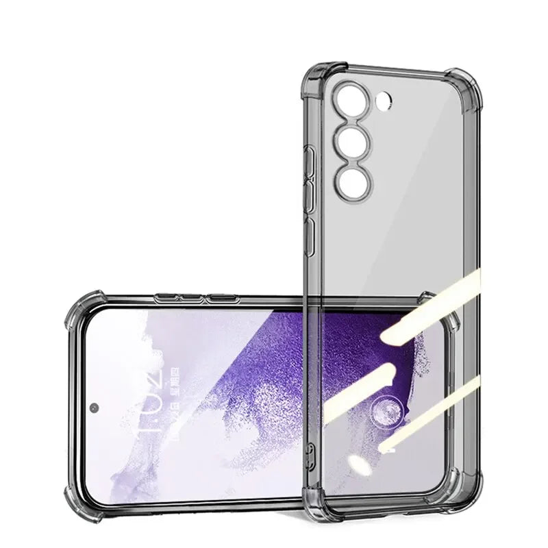 Shockproof Transparent Soft Case For Samsung Galaxy S25 ULTRA S24 S23 S20 S21 FE S22 Plus Note 20U Clear Ultra Thin TPU Shell