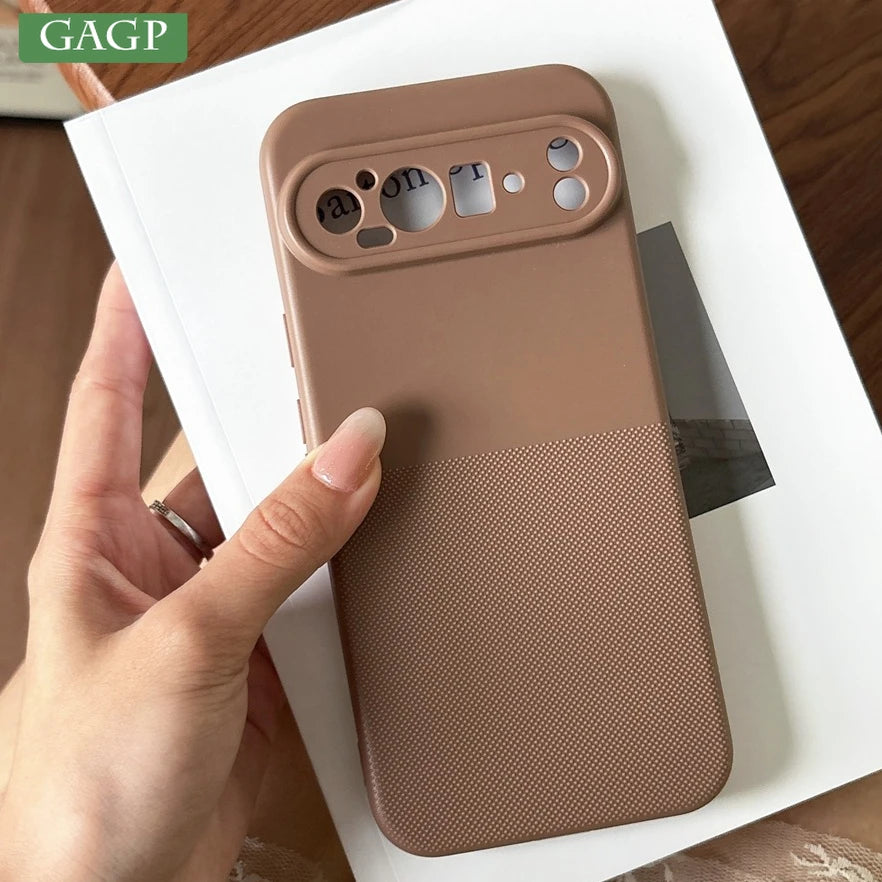Geometric Dot Matrix Slim Matte TPU Case for Google Pixel 10A 9A 8A 7A 6A 6 7 8 9 10 Pro XL Soft Shockproof Wave Point Cover