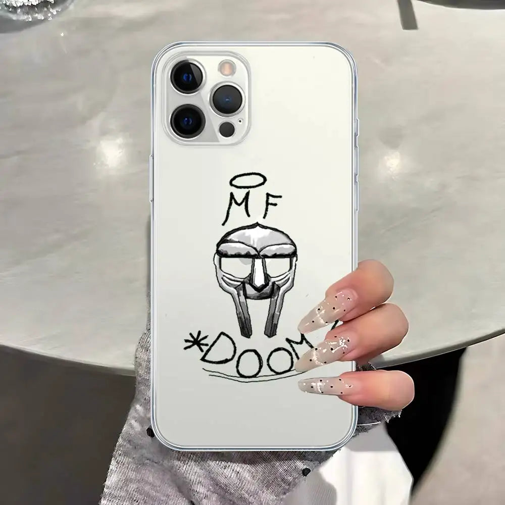 MF Doom Madlib Transparent Case For iPhone 11 12 13 14 15 16 17 Air Pro Max Plus Mini Shockproof Cover