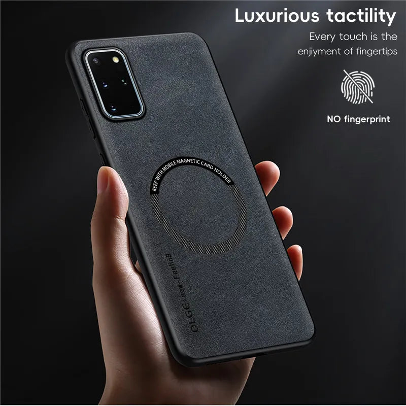 Magnetic Retro Leather Case For Samsung Galaxy S20 Plus Ultra S20Plus S20Ultra Wireless Charging Phone Case Cover