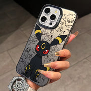 Cartoon Pokemons Umbreons Phone Case for Samsung Galaxy S26 S25 Edge S24 S23 S22 S21 FE S20 Ultra Plus 5G Silver Hard Cover