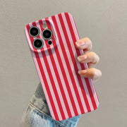 INS Fashion Pink Striped Phone Case for Samsung Galaxy S21 S22 S23 S24 S25 S26 Ultra Plus Note A73 A55 A35 A33 A25 A15 Cover
