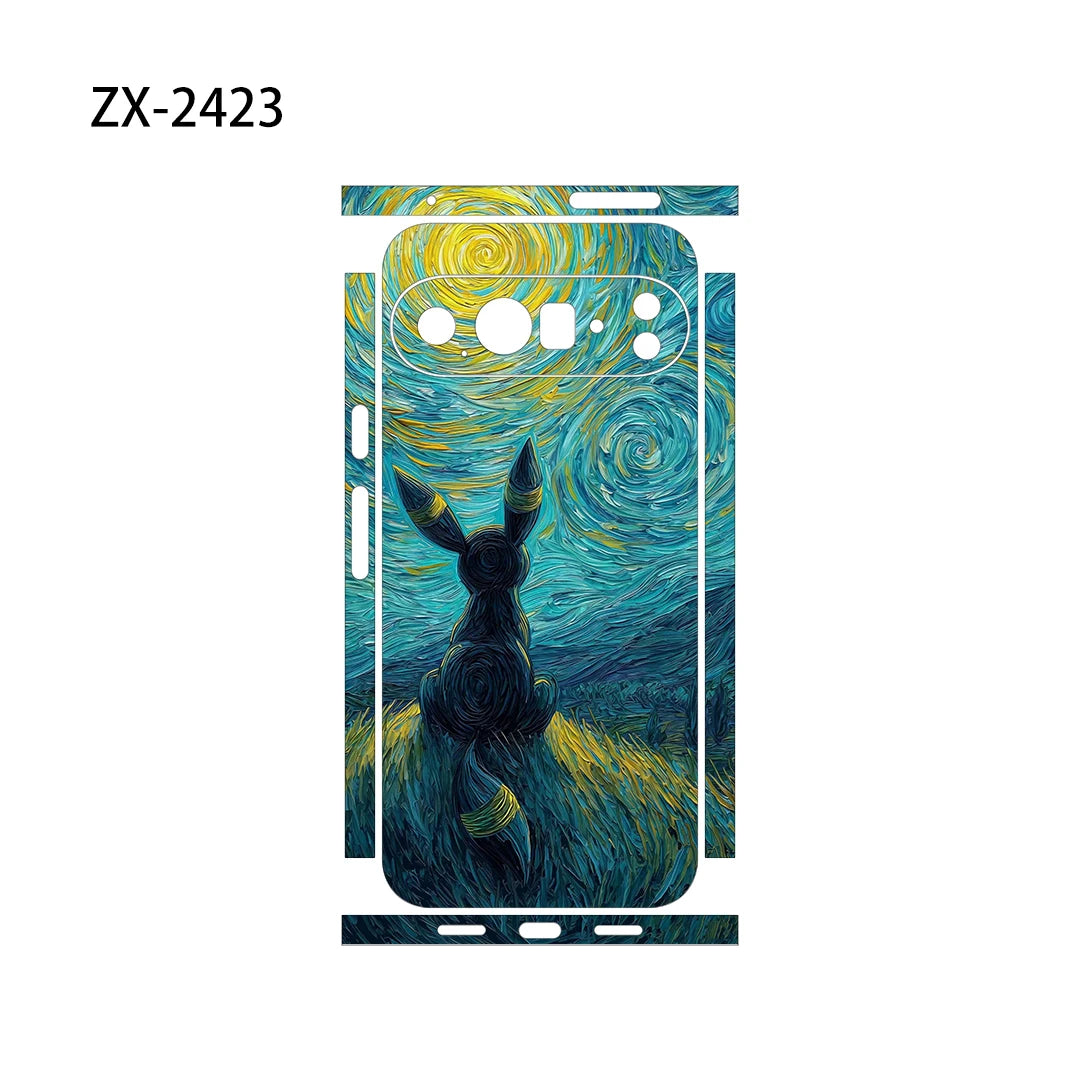 Creative Skin Wrap for Google Pixel 10 9 8 7 Pro 6 6A Back Screen Protector Film Cover Case Macaroon Wrap Sticker