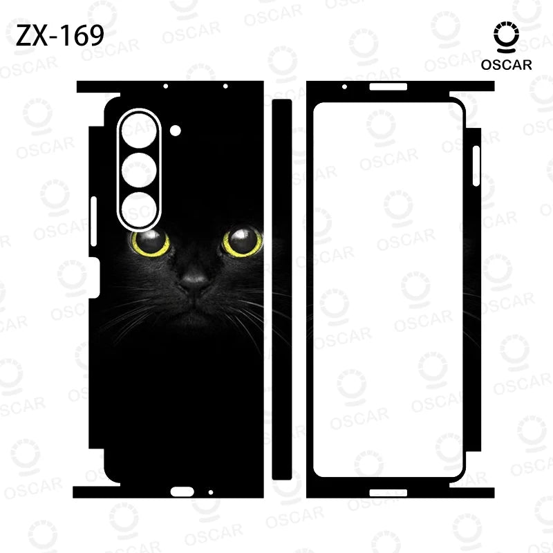 Colorful Anti-Scratch Stickers For Samsung Galaxy Z Fold 8 Ultra 8 7 6 5 Protective Decal Skin Cover Back Film
