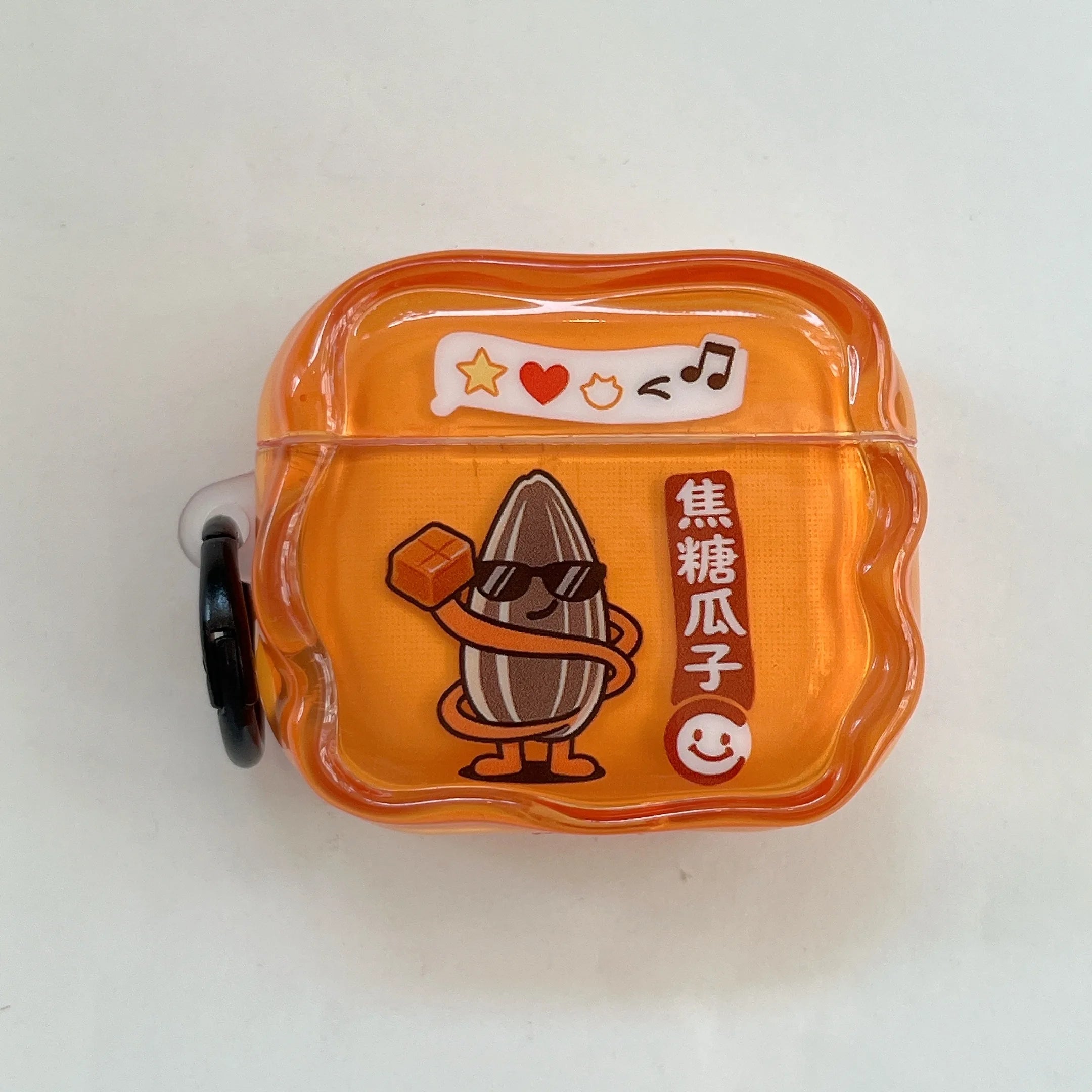 Suitable for AirPods pro3/pro2 Bluetooth Earphone Case Fun Caramel Melon Seeds  for Airpods 1/2/3/4 New Silicone  case
