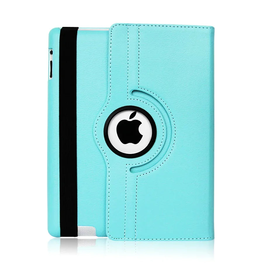 For iPad Pro 12.9 2018 2020 2021 2022 2015/2017 Smart Leather Case 360° Rotation and Sleep Wake Function Protective Shell