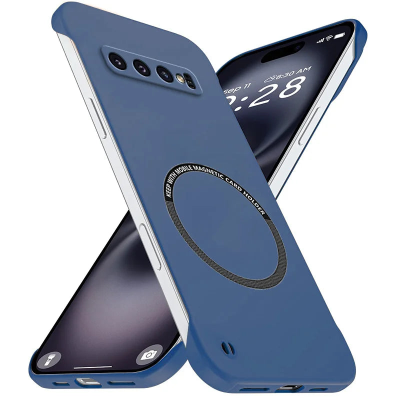 Magnetic Slim for Samsung S9 S10 S20 Plus Ultra FE S9Plus S10Plus Phone Cases Matte Hard PC Cover Borderless Shockproof Armor