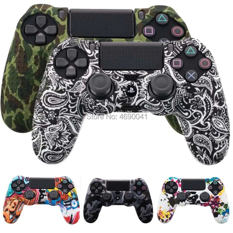 Anti-Slip Silicone PS5 Controller Cover Case Protective Skin with Thumb Grip Cap Sticker Compatible with PS5 Gaming Controller
