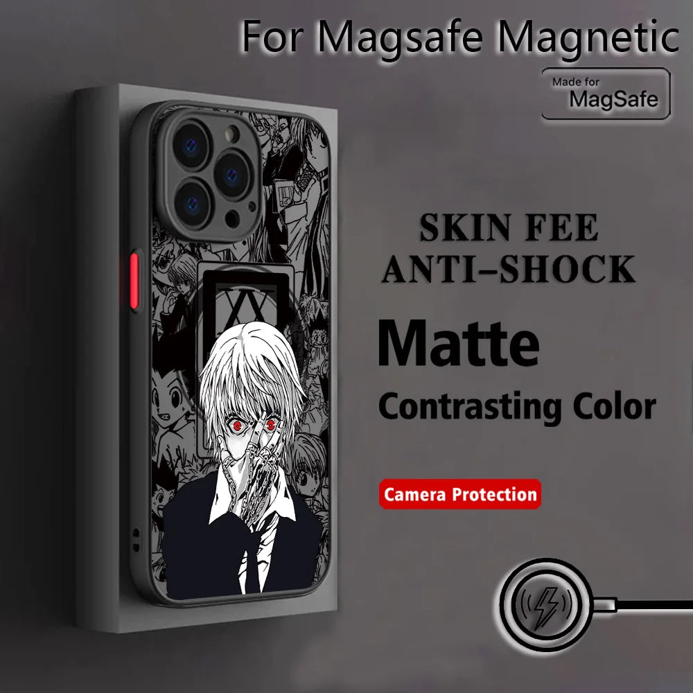 Anime Killua Hunter X Hunter Phone Case For Samsung Galaxy S26 S25 S24 S23 S22 S21 S20 FE Plus Ultra 5G Matte Magnetic Cover